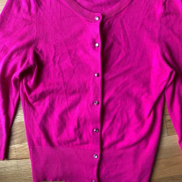 Express Women’s Rhinestone Cardigan Fuchsia Small - Picture 4 of 6